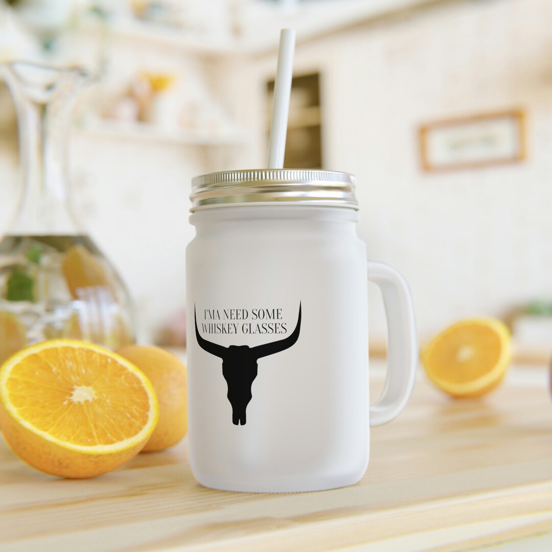 Country Music Whiskey Glasses Mason Jar Cuz I Dont Wanna See the Truth