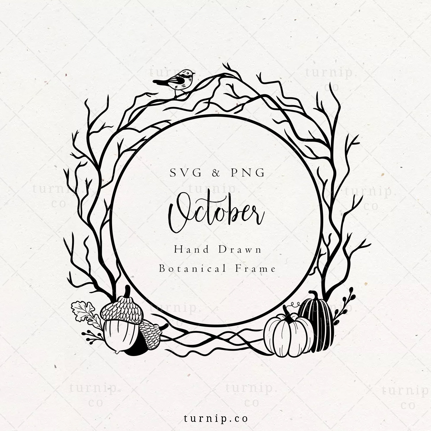 Download Autumn Fall Frame Svg Png Clipart Sublimation Graphic Design Etsy