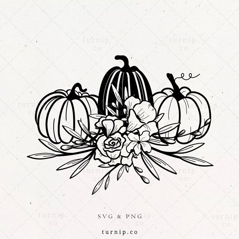 Download Floral Pumpkin Svg Commercial Use Free Flower Bouquet Pumpkin Clipart Autumn Decorative Svg Thanksgiving Sublimation Design Download Craft Supplies Tools Embellishments Keyforrest Lt