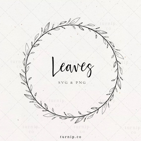 Download Leaves Wreath Svg Laurel Wreath Svg Png Circle Frame Svg Etsy