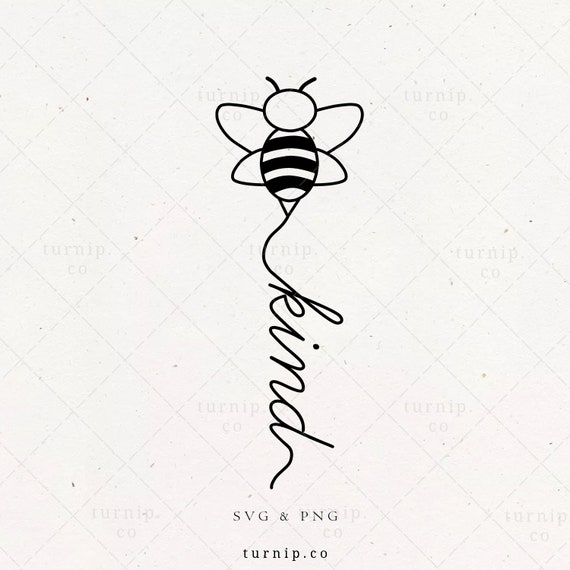 Download Bee Kind Svg Sublimation Clipart Png Kindness Be Kind Tee Etsy