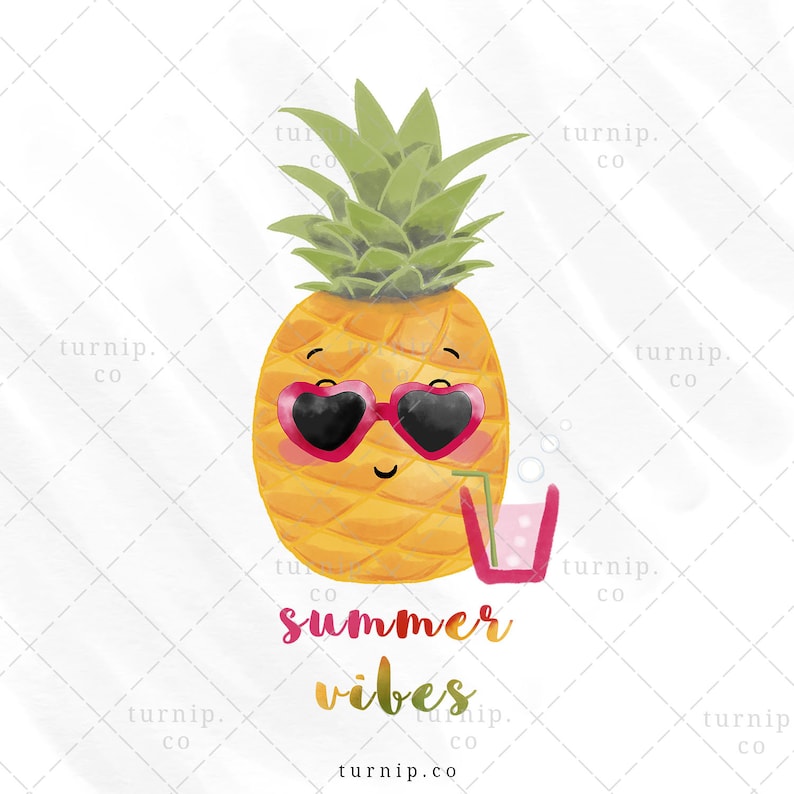 Summer Vibes Sublimation PNG Clip Art Designs Cartoon PNG