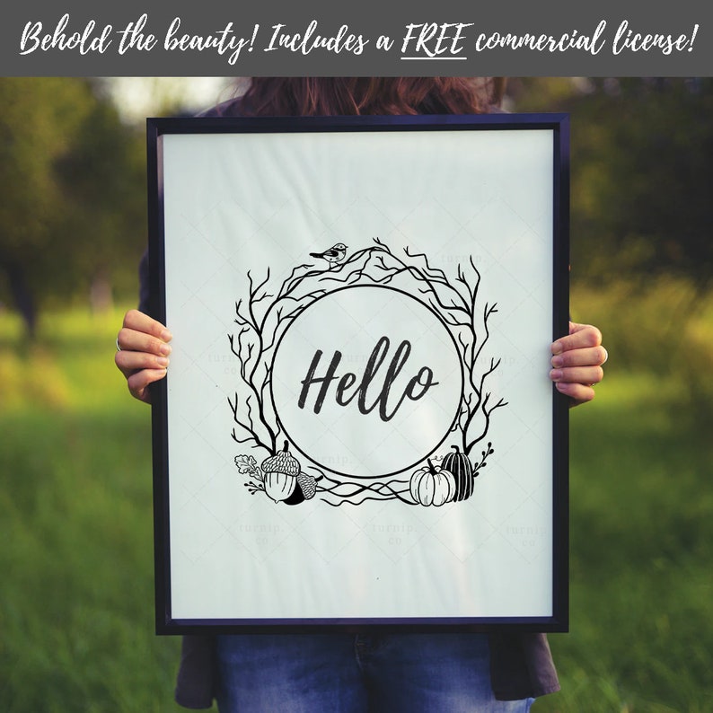 Download Autumn Fall Frame SVG & PNG Clipart Sublimation Graphic Design | Etsy