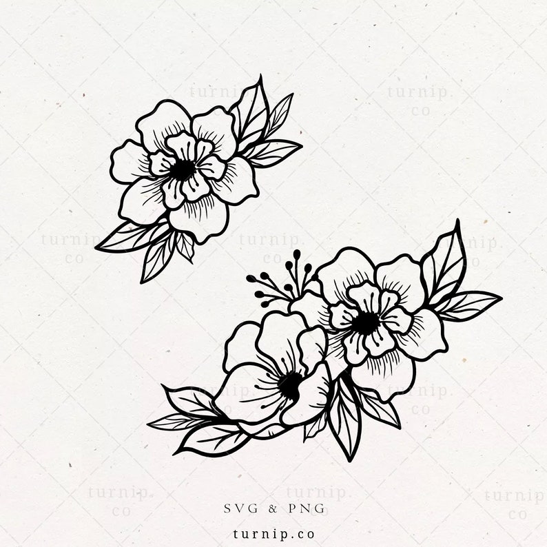 Download Flower Bouquet Svg Bundle Floral Border Paper Cut Clipart ...