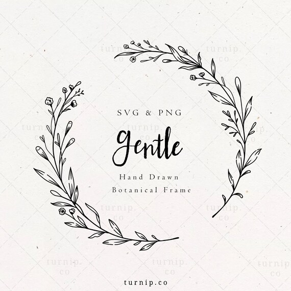 Download Flower Frame Svg Png Clipart Sublimation Graphic Design Etsy