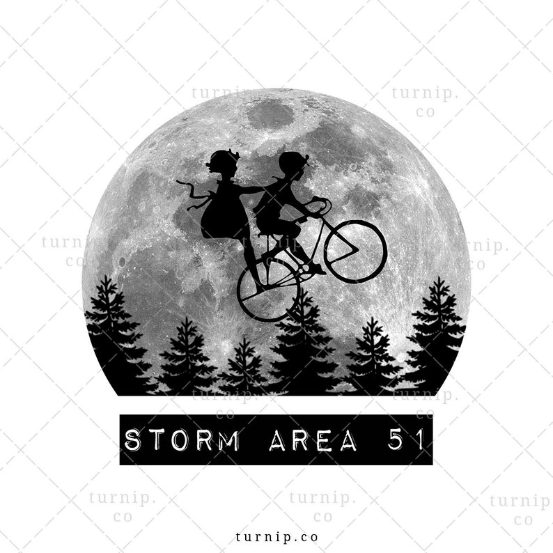 Storm Area 51 Sublimation Clipart Graphic Design Cartoon PNG