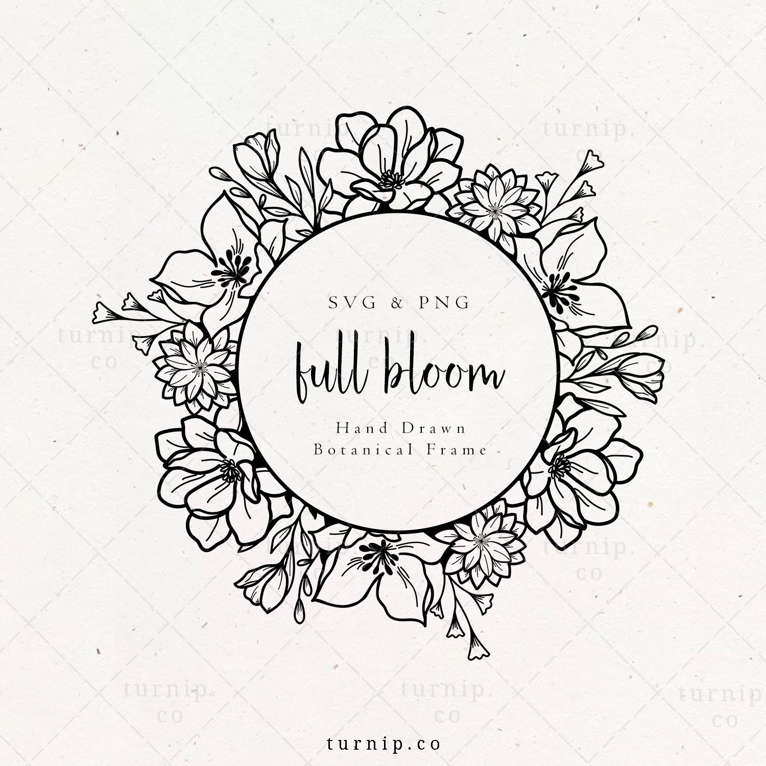 Circular Flowers Ornamental Frame Vector SVG Icon (2) - SVG Repo