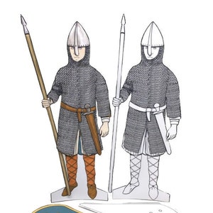 Download Norman Knight Dress Up Paper Doll to Colour