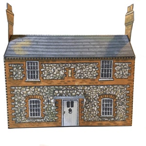 Download Traditionelles Papiermodell aus Flint and Brick Cottage