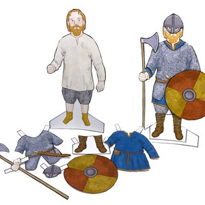 Download Viking Warrior Dress Up Paper Doll