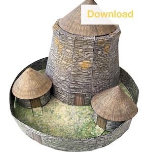 Download Prehistoric Iron Age Broch Paper Model