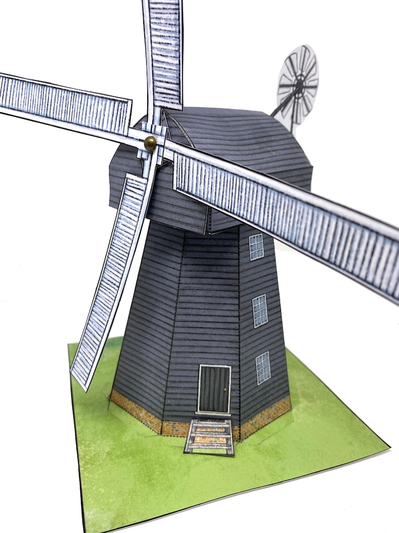 Windmill Paper Model Windmill Paper Model Kit - Etsy