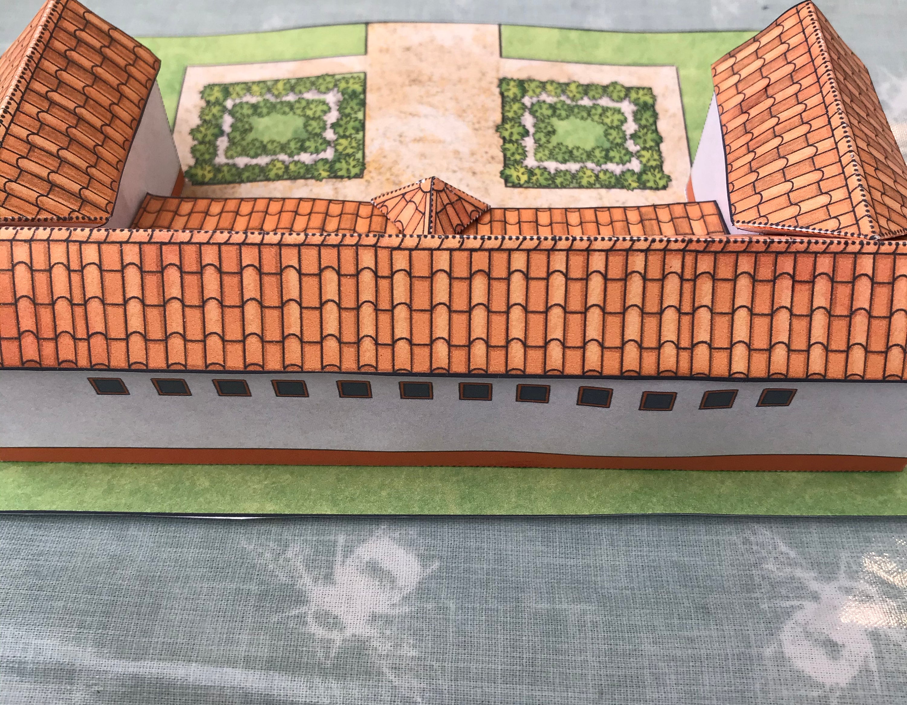 Download Roman Villa Paper Model - Etsy