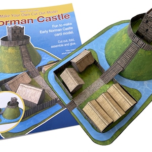 Motte and Bailey Norman Castle Paper Model Kit