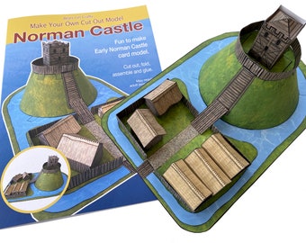 Motte and Bailey Norman Castle Paper Model Kit