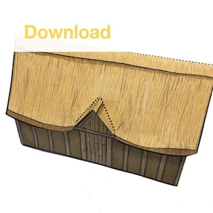Download Anglo Saxon Hall Paper Model Kit