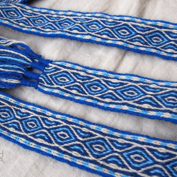 Tablet woven belt, card woven band, woven braid, viking belt, medieval belt, Brettchenborte, tablet weaving belt, tablet weave, A10b