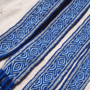 Tablet woven belt, card woven band, woven braid, viking belt, medieval belt, Brettchenborte, tablet weaving, tablet weave, A10d
