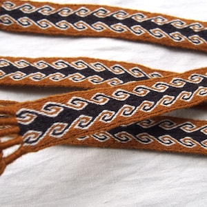 Tablet woven belt, card woven braid, viking belt, medieval belt, Brettchenborte, tablet weaving, tablet weave, Viking clothes, pattern B08