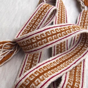 Greek pattern woolen woven belt, ancient reenactment, hellenic, Greco-Roman clothes, pattern A45