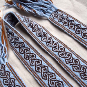 Tablet woven belt, card woven band, woven braid, viking belt, medieval belt, Brettchenborte, galonband, tablet weaving, tablet weave, B03