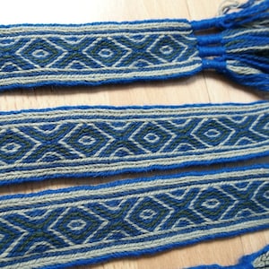 Tablet woven belt, card woven band, woven braid, viking belt, medieval reenactment, Brettchenborte, tablet weaving, tablet weave, A10d