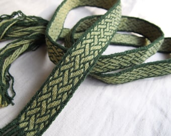 Birka tablet woven belt, card woven braid, Viking belt, medieval belt, tablet weaving, tablet weave, Viking clothes,Viking dress,pattern C05