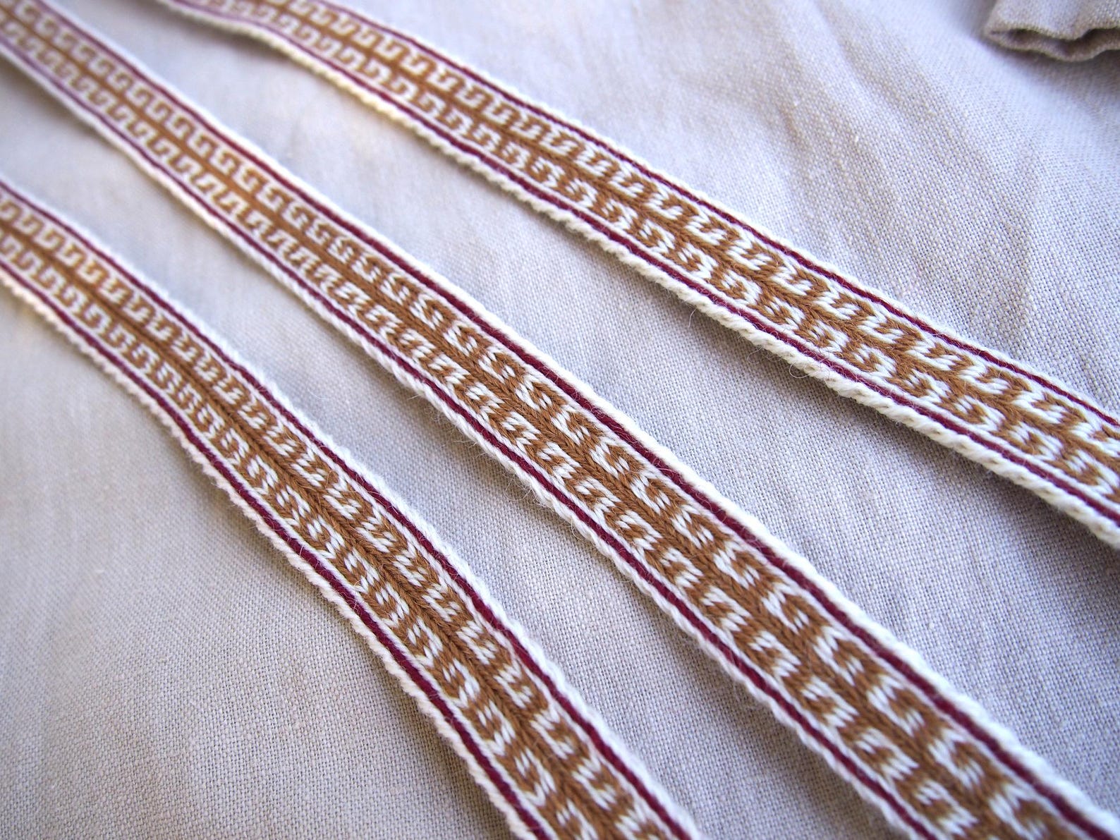 Greek Pattern Woolen Woven Band, Ancient Reenactment, Hellenic, Greco ...