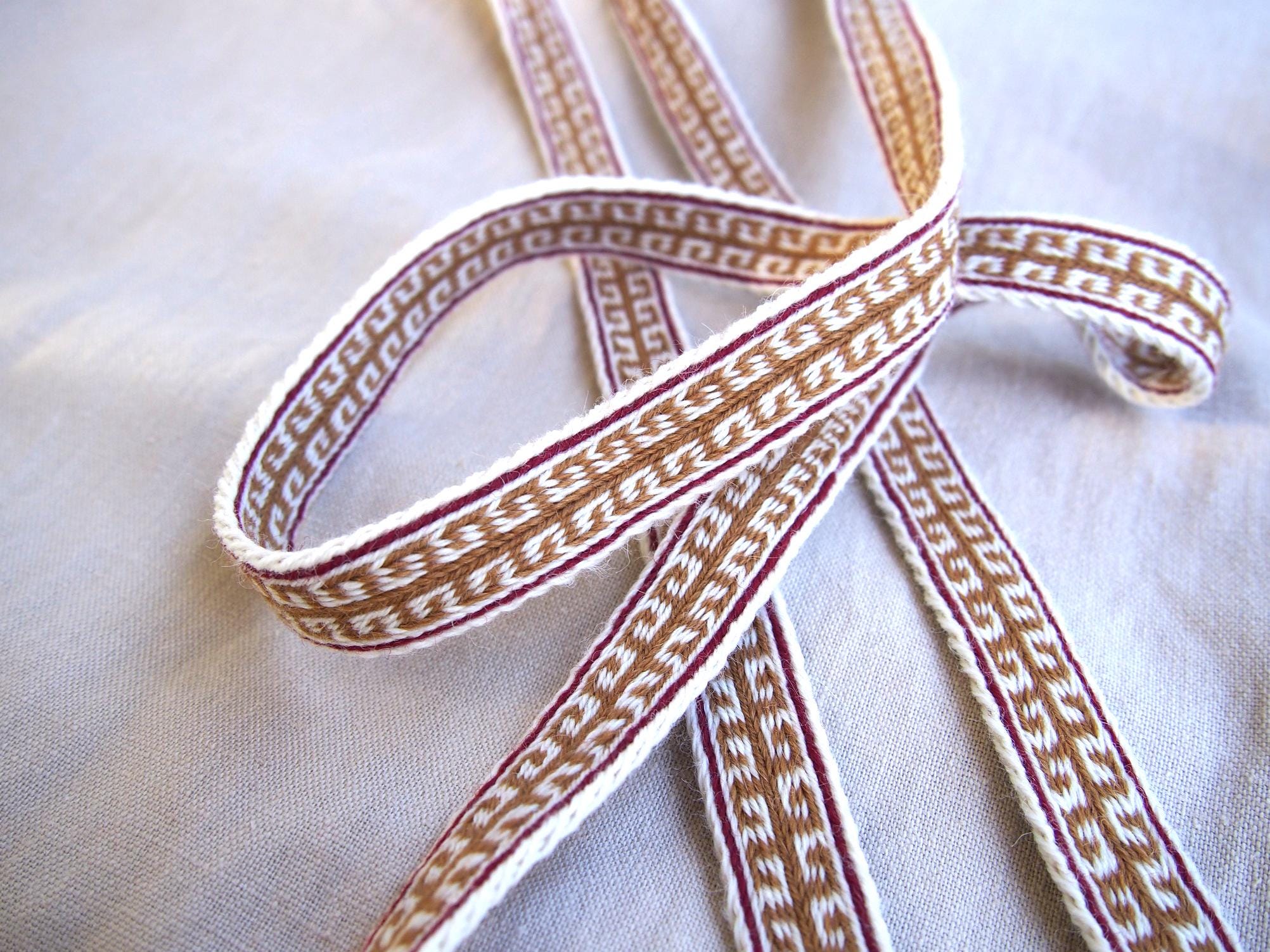 Greek Pattern Woolen Woven Band, Ancient Reenactment, Hellenic, Greco ...