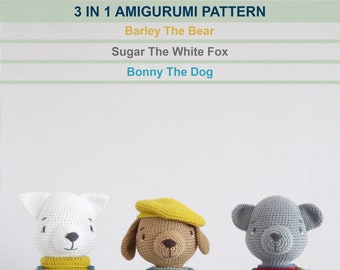 3 in 1 Amigurumi Muster | Amigurumi DIY PDF Anleitung