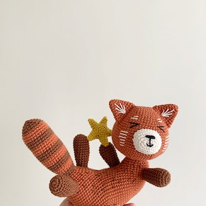 Ink The Red Panda Amigurumi Pattern, Red Panda Amigurumi Pattern