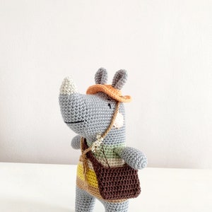 Rayner the Rhinoceros Amigurumi Pattern, Rhino Amigurumi Pattern, Rhino PDF Pattern, Amigurumi PDF Pattern