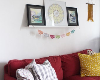 Dreamy Garland,Crochet Pattern DIY, crochet garland diy, crochet banner, crochet banner pattern, interior decoration, home decor, room decor