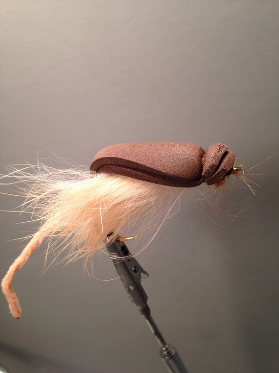 Deer Hair Mouse Flies Size 2 Hook Great for Trout and Bass Three 3