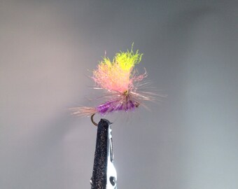 2 Blue Winged Olive Parachutes (Purple) Flies for Fly Fishing (2 sizes available)