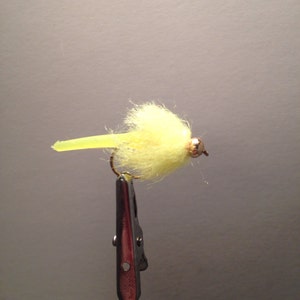 2 Size 8 Beadhead Squirminator (Yellow) Flies for Fly Fishing