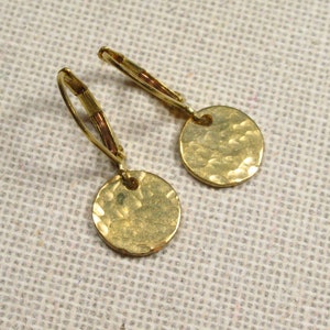 RESERVED for Ute: Earrings Small Hammered Dot