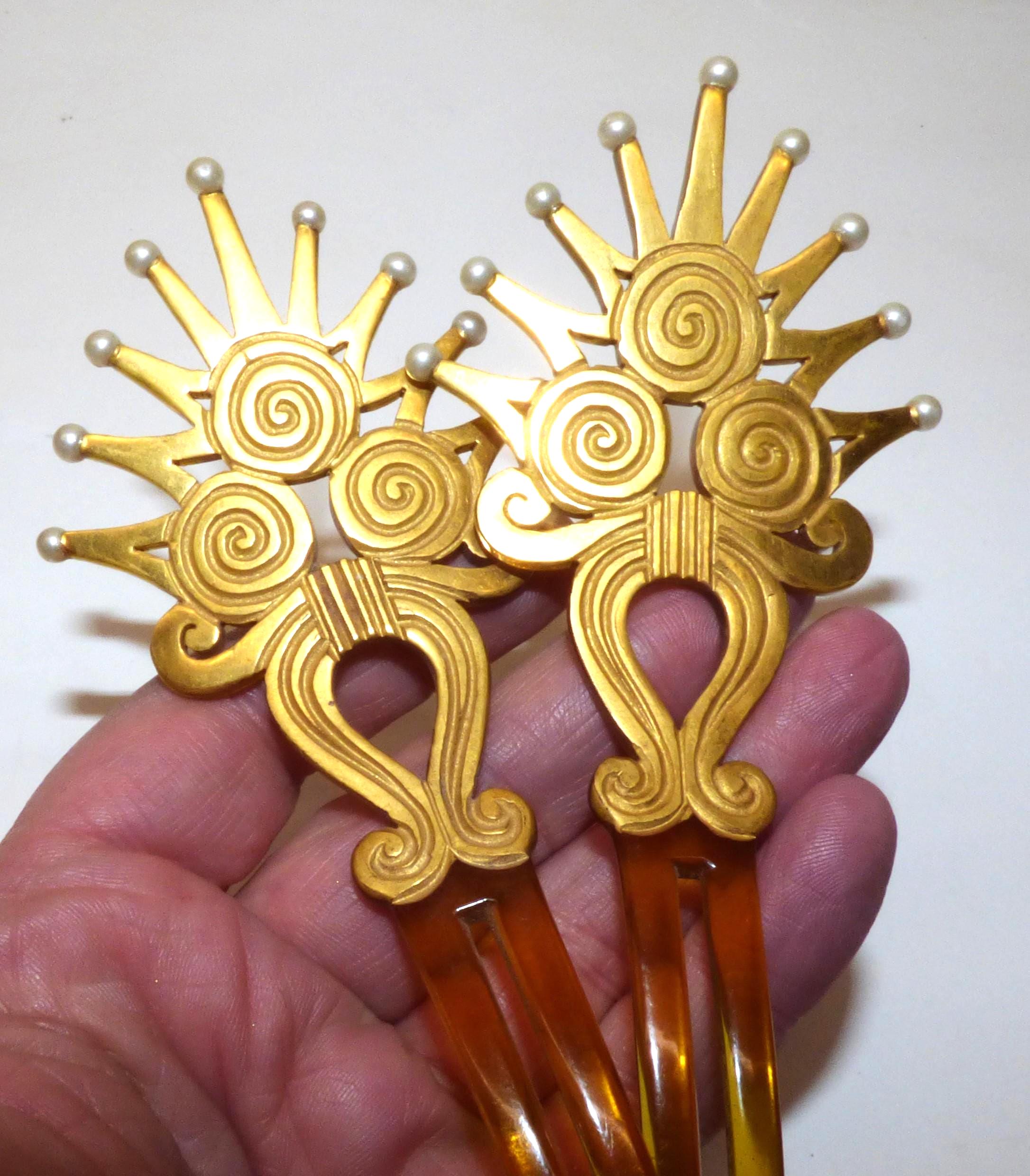 Auguste Bonaz 髪飾り アンティーク/ビンテージ/ヘアアクセサリー