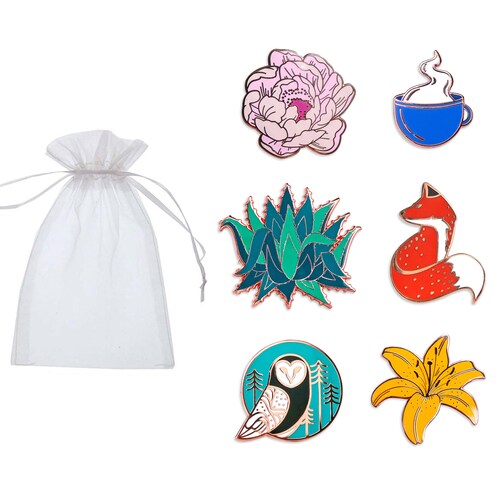 Mystery Grab Bag Cute Enamel Pins Set Lapel Pin Set Etsy