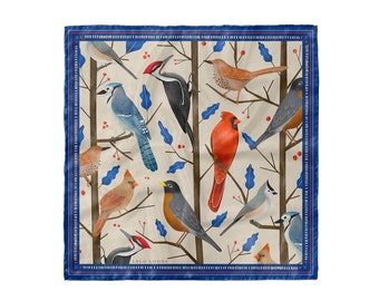 Song Birds Silk Scarf