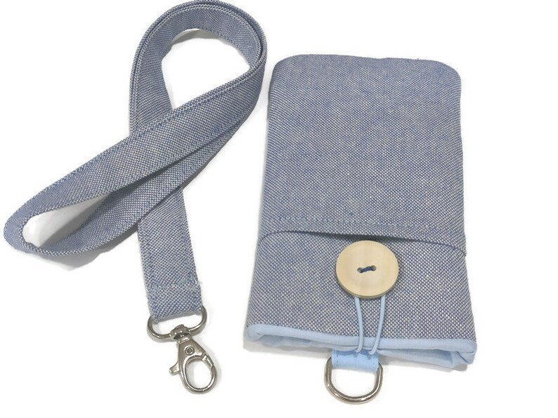 Fabric Phone Case Lanyard Linen Phone Sleeve Lanyard Padded | Etsy