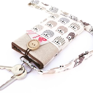 Cartera para smartphone, funda para teléfono móvil, funda para teléfono con cordón, cordón para cartera de teléfono móvil, correa para el cuello de la funda del teléfono, regalo práctico para ella