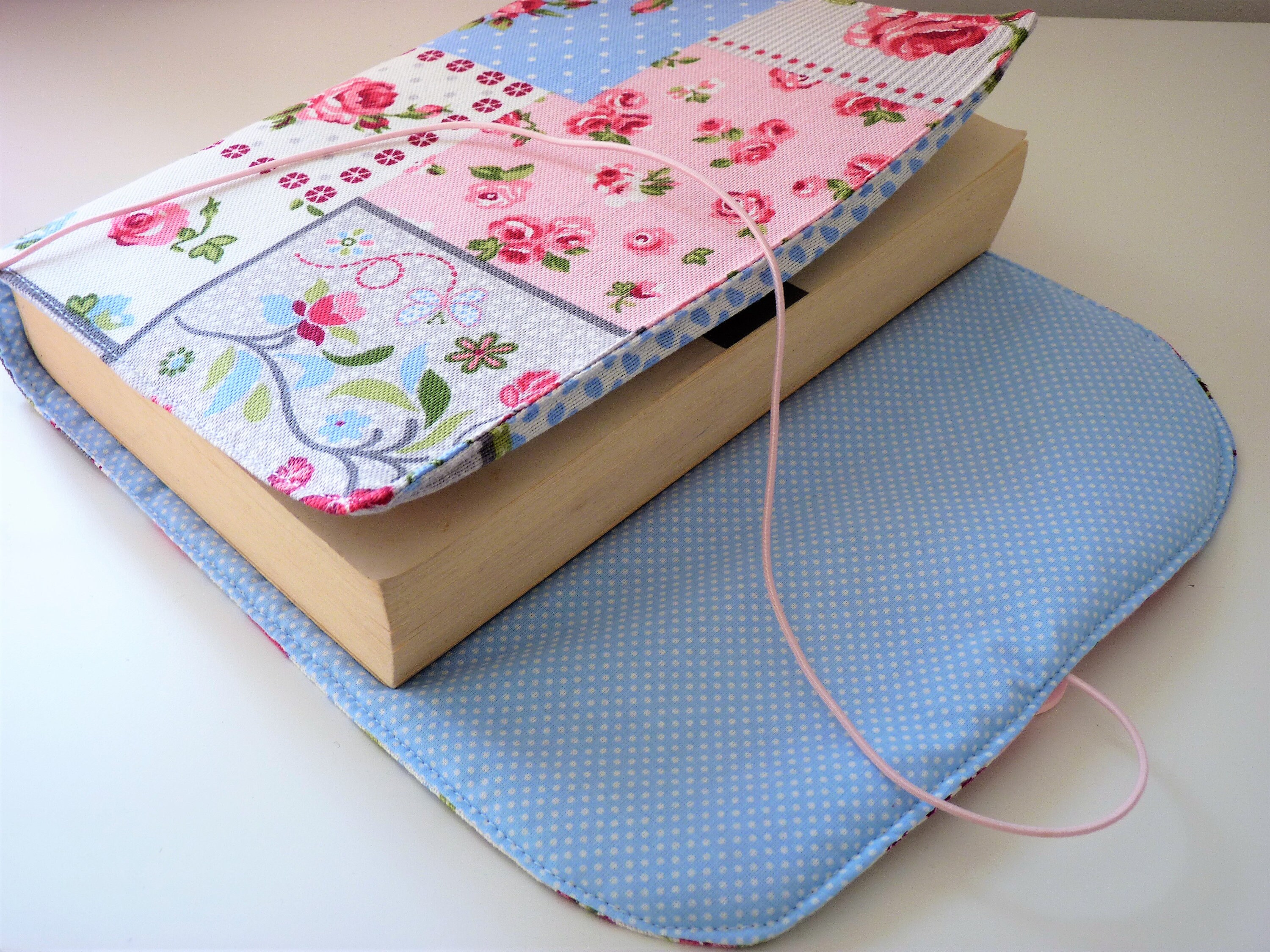 Book Sleeve Floral Fabric Book Cover Adjustable Book Cover Etsy