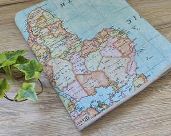 Book Sleeve World map, Couverture de livre de poche pour lui, sac de protection de livre, pochette d'accessoires de livre, cadeaux de Noël pour les lecteurs