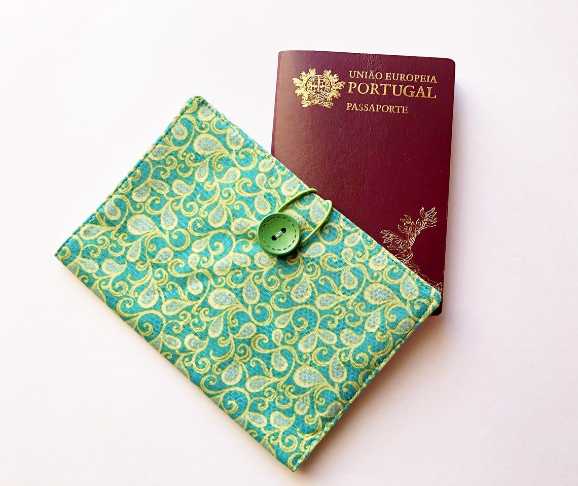 Green Passport holder dual Passport cover Passport wallet Etsy