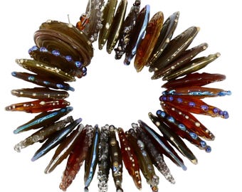 Handmade Lampwork Beads for Jewelry Making: 35 disc