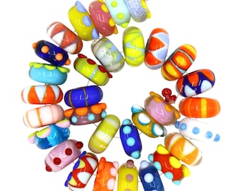 Handmade Lampwork Beads for Jewelry Making: 31 disc