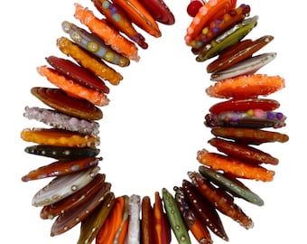 Handmade Lampwork Beads for Jewelry Making: 37 disc