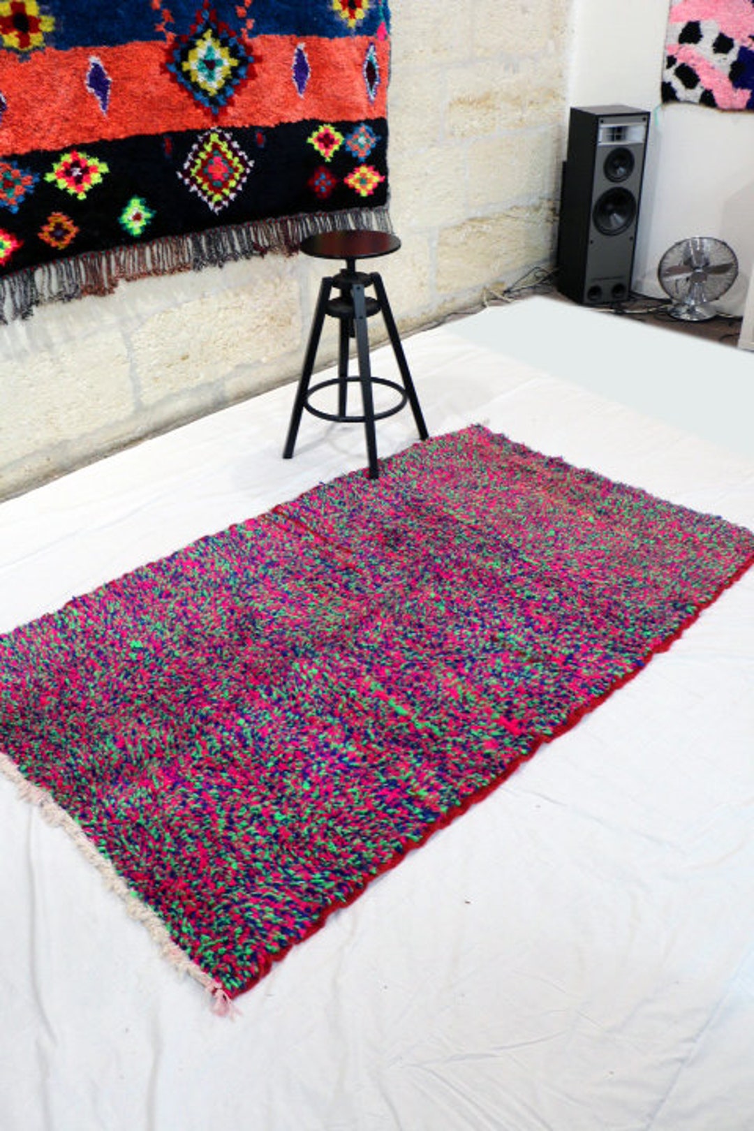 Epic Handmade Rug POP Abstract Nomad Rug, Moroccan Beni Ourain Style Rug Handmade ...
