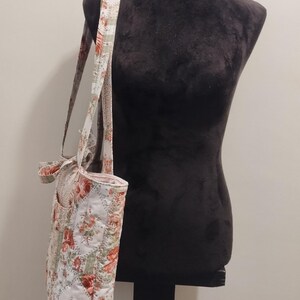 Handmade Quilted Cotton Large Everyday Tote Bag - Stiches n' Roses image 3